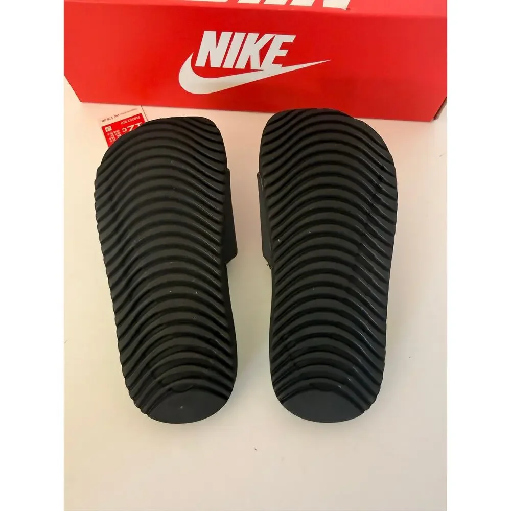 Nike Kawa Slide GS/PS Kids Size 12C Black Bronze Mint 819352-010 New NIB